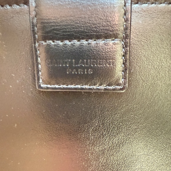 YSL Calfskin Monogram Baby Cabas Black - Picture 6 of 14